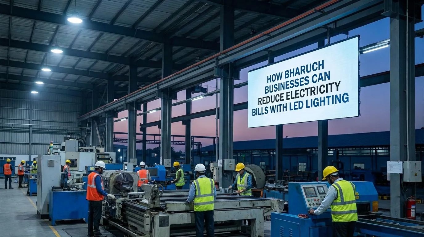 How Bharuch Businesses Can Reduce Electricity Bills with LED Lighting